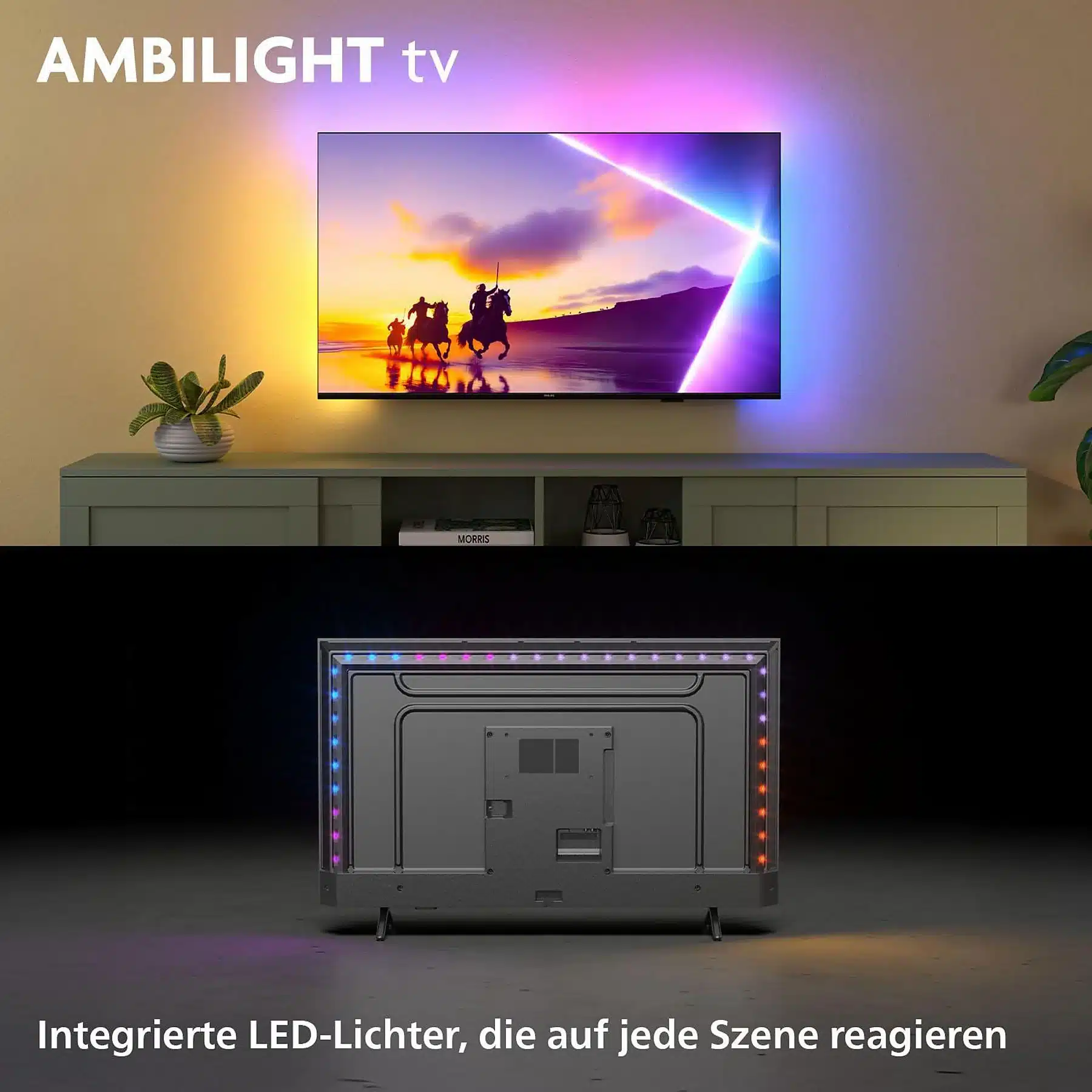 PHILIPS 43PUS8550/12 LED Ambilight TV (piatto, 43 Zoll / 108 cm, UHD 4K, SMART TV, Ambilight) – Bild 2