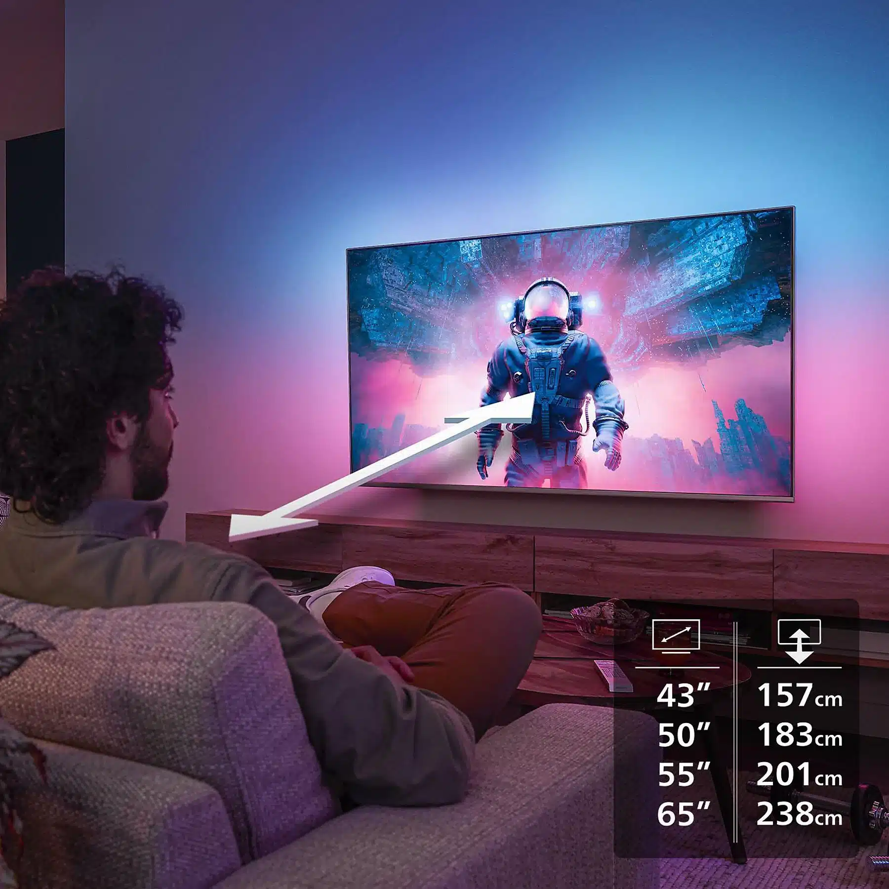 PHILIPS 55PUS8550/12 LED Ambilight TV (piatto, 55 Zoll / 139 cm, UHD 4K, SMART TV, Ambilight) – Bild 7