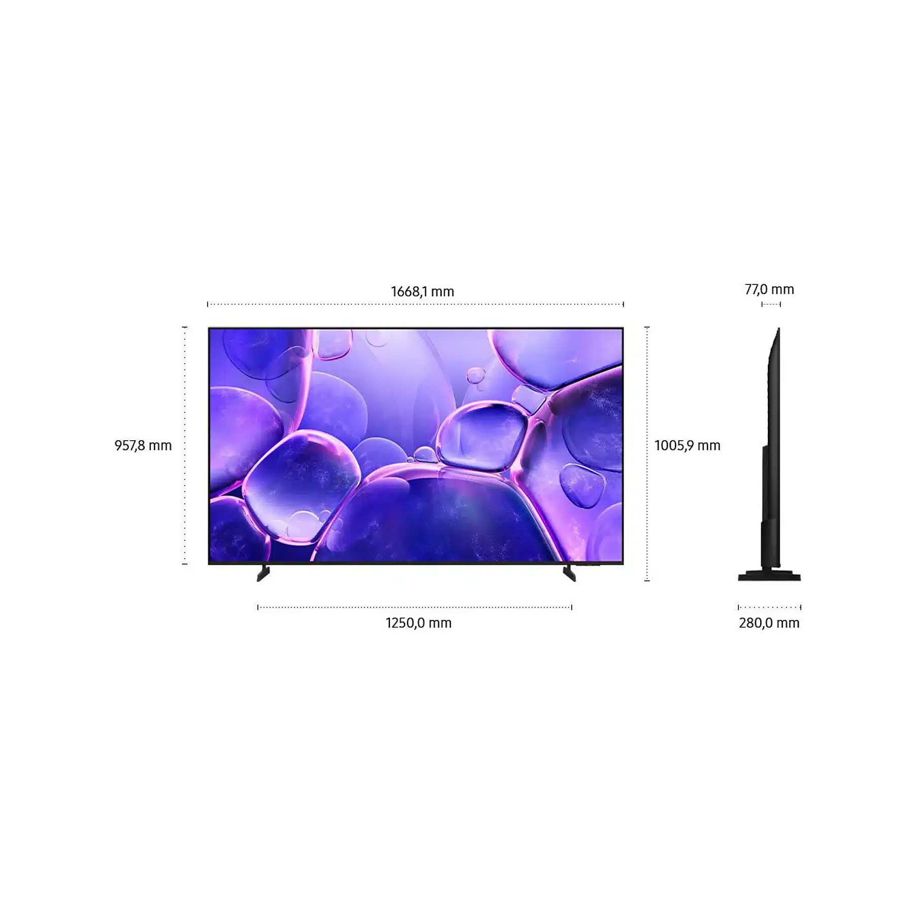 SAMSUNG GU75U8079F Crystal UHD 4K Smart TV (piatto, 75 Zoll / 189 cm, UHD 4K, SMART TV) – Bild 9