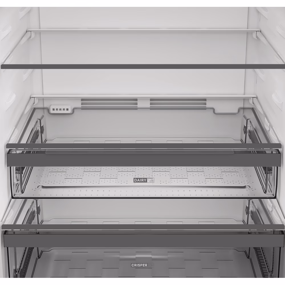 WHIRLPOOL WHD2 6472W X4E Doppeltür-Kühlschrank, No Frost, 477 Liter, H 186,5 cm, Energieeffizienzklasse E, Wasserspender, Edelstahl – Bild 4